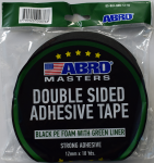 Ταινίες διπλής όψης ABRO D/S TAPE μαύρη 12mm x 9m (πράσιν επικ)