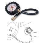 Μανόμετρο ελέγχου πίεσης με σωλήνα + τσοκ 0-12bar GAV