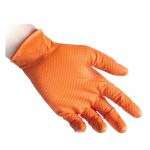 Γάντια νιτριλίου μίας χρήσης REFLEXX N85 #L (50τεμ.) πορτοκαλί