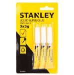 Κόλλα STANLEY κυανοακρυλική 3x3gr